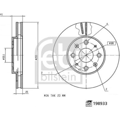 Bremsscheibe 198933 Bremsscheibe 198933