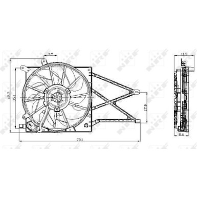 Lüfter, Motorkühlung 47015 Lüfter, Motorkühlung 47015