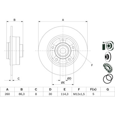 Bremsscheibe 0 986 479 E78