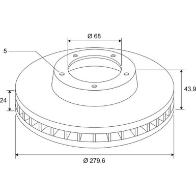 Bremsscheibe 672766