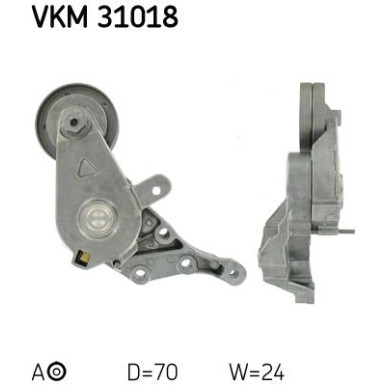 SKF Spannrolle, Keilrippenriemen VKM 31018