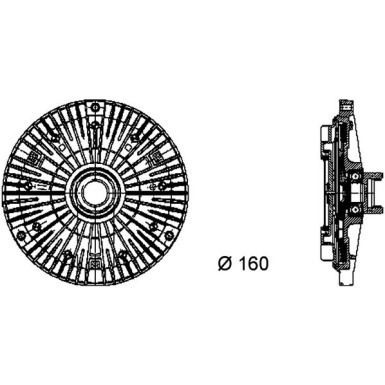 Kupplung, Kühlerlüfter CFC 57 000P