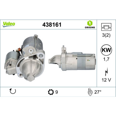 Starter Valeo Origins New OE TECHNOLOGIE 438161