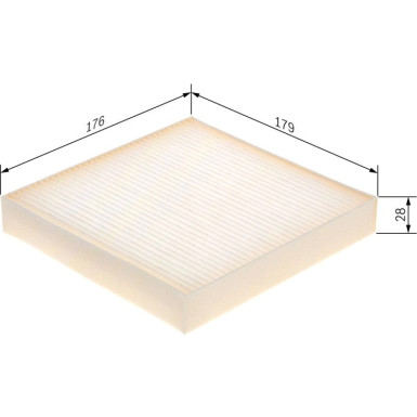 Filter, Innenraumluft 1 987 435 134 Filter, Innenraumluft 1 987 435 134