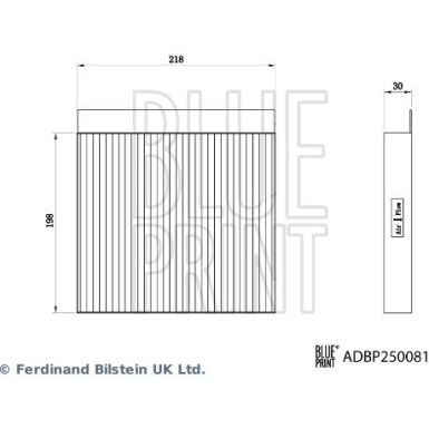 Blue Print Filter, Innenraumluft ADBP250081