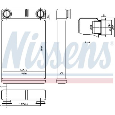 Nissens Wärmetauscher, Innenraumheizung 76515 Nissens Wärmetauscher, Innenraumheizung 76515