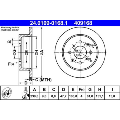Bremsscheibe 24.0109-0168.1