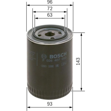 BOSCH F 026 407 053 Ölfilter BOSCH F 026 407 053 Ölfilter