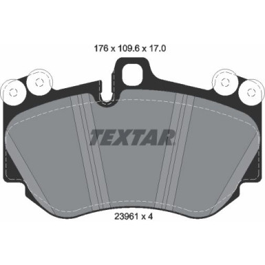 Textar Bremsbelagsatz, Scheibenbremse 2396101 Textar Bremsbelagsatz, Scheibenbremse 2396101