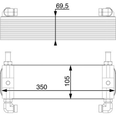 Mahle Ölkühler, Automatikgetriebe BEHR Premium Line CLC 15 000P