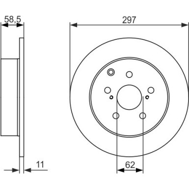 BOSCH Bremsscheibe 0 986 479 574 BOSCH Bremsscheibe 0 986 479 574
