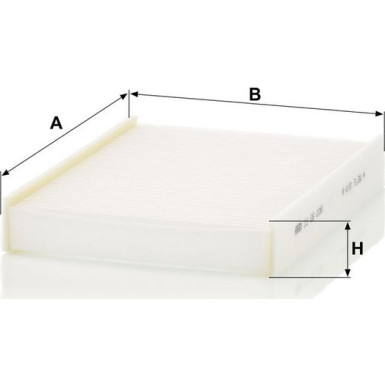MANN-FILTER CU 26 006 Innenraumfilter, Partikelfilter MANN-FILTER CU 26 006 Innenraumfilter, Partikelfilter