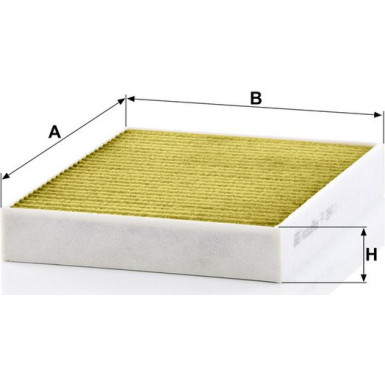 MANN-FILTER FP 2847/1 Innenraumfilter FreciousPlus Aktivkohlefilter mit Polyphenol, antibakteriell, Feinstaubfilter (PM 2.5)