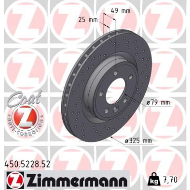Zimmermann Bremsscheibe SPORT Z 450.5228.52