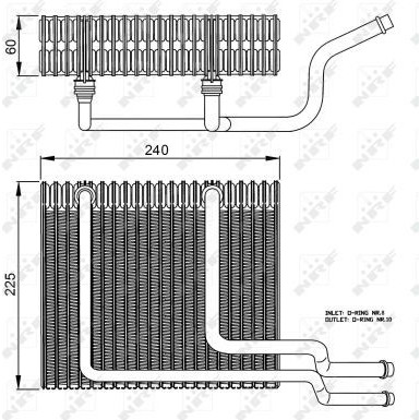 NRF Verdampfer, Klimaanlage EASY FIT 36151