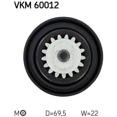 SKF Spannrolle, Keilrippenriemen VKM 60012