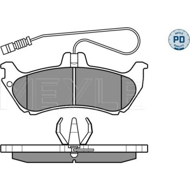 Meyle Bremsbelagsatz, Scheibenbremse MEYLE-PD: Advanced performance and design 025 231 9017/PD Meyle Bremsbelagsatz, Scheibenbremse MEYLE-PD: Advanced performance and design 025 231 9017/PD