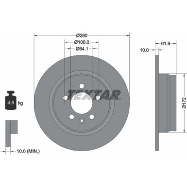 Bremsscheibe 92103500 Bremsscheibe 92103500