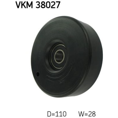 Umlenk-/Führungsrolle, Keilrippenriemen VKM 38027 Umlenk-/Führungsrolle, Keilrippenriemen VKM 38027