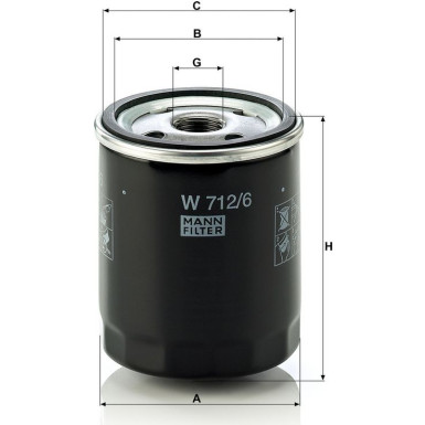 Ölfilter W 712/6 Ölfilter W 712/6