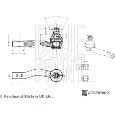 Blue Print Spurstangenkopf ADBP870029
