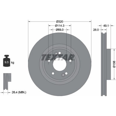 Bremsscheibe 92281803 Bremsscheibe 92281803