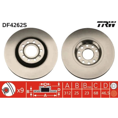 Bremsscheibe DF4262S Bremsscheibe DF4262S