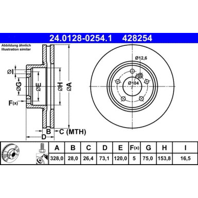 Bremsscheibe 24.0128-0254.1