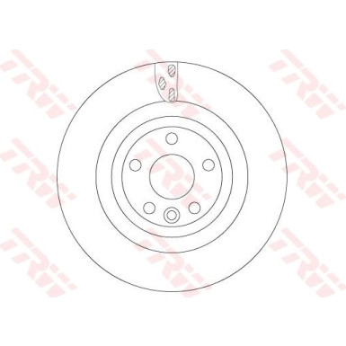 Bremsscheibe TRW SINGLE DF6706S