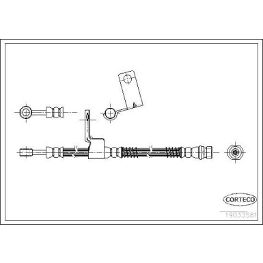 Corteco Bremsschlauch 19033581