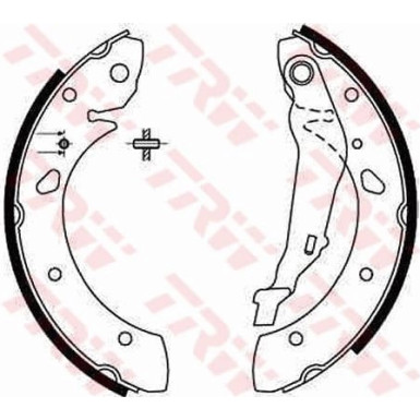 Bremsbackensatz GS8632 Bremsbackensatz GS8632