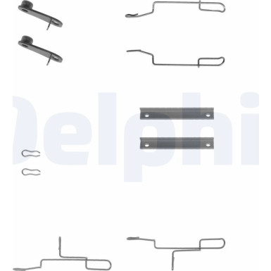 Delphi Zubehörsatz, Scheibenbremsbelag LX0168 Delphi Zubehörsatz, Scheibenbremsbelag LX0168