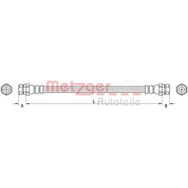 Metzger Bremsschlauch 4111534