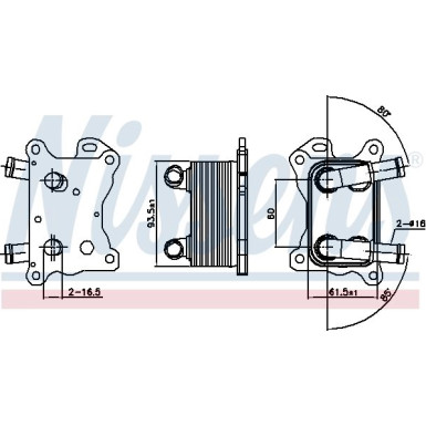 Ölkühler, Motoröl 90881 Ölkühler, Motoröl 90881