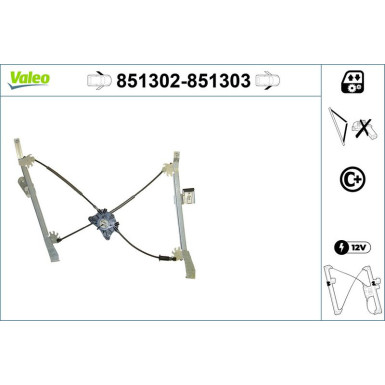 Valeo Fensterheber 851303