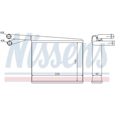 Nissens Wärmetauscher, Innenraumheizung 72043 Nissens Wärmetauscher, Innenraumheizung 72043