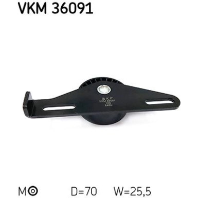 SKF Spannrolle, Keilrippenriemen VKM 36091