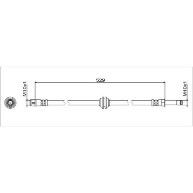 Metzger Bremsschlauch 4111811