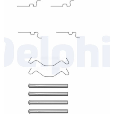Delphi Zubehörsatz, Scheibenbremsbelag LX0435