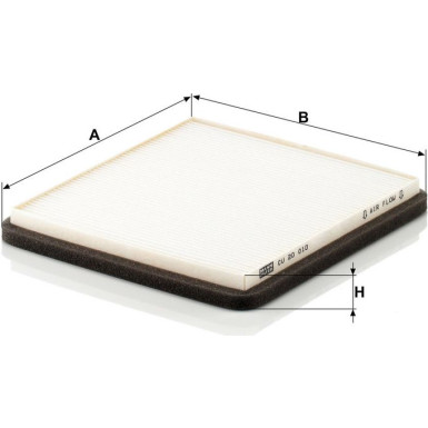 MANN-FILTER CU 20 010 Innenraumfilter, Partikelfilter MANN-FILTER CU 20 010 Innenraumfilter, Partikelfilter