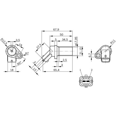 BOSCH Impulsgeber, Kurbelwelle 0 261 210 151