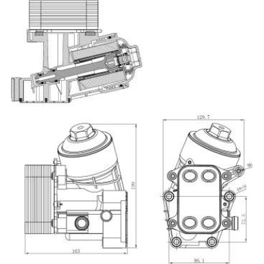 NRF Ölkühler, Motoröl mit Filter EASY FIT 31847