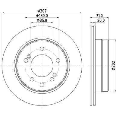 Hella Bremsscheibe PRO 8DD 355 122-211