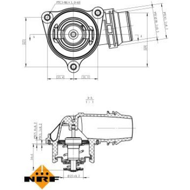 NRF Thermostat, Kühlmittel EASY FIT 725222