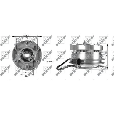 NRF Kupplung, Kühlerlüfter 49700