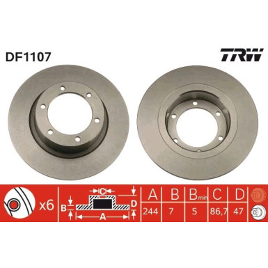 Bremsscheibe DF1107
