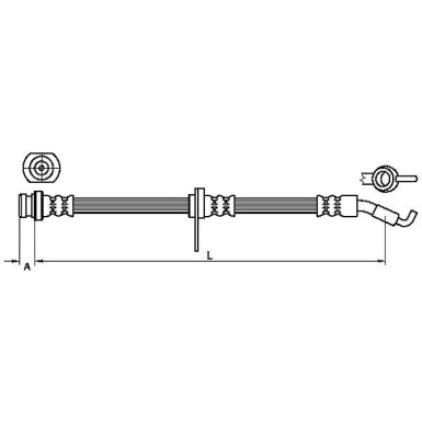 Metzger Bremsschlauch 4110468