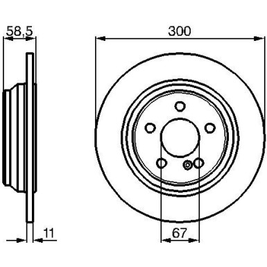 BOSCH Bremsscheibe 0 986 478 472