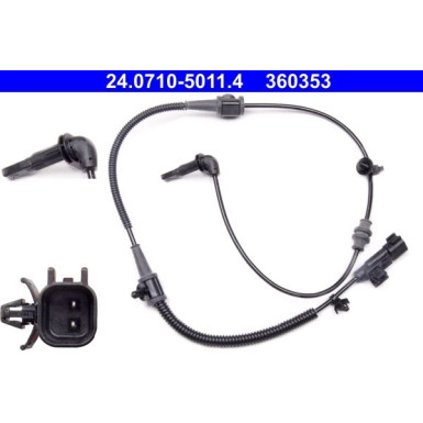 Sensor, Raddrehzahl 24.0710-5011.4 Sensor, Raddrehzahl 24.0710-5011.4