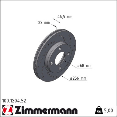Bremsscheibe 100.1204.52